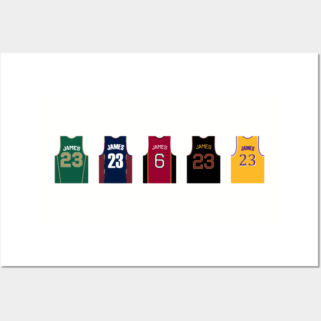 Lebron James Jersey History Lebron Posters and Art Prints